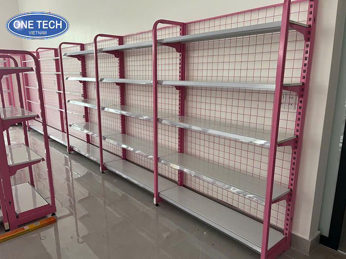 Mesh back single-sided rack