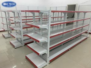 Double Supermarket Shelving Unit Placed In The Middle Of The Store 3