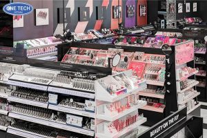 Black Supermarket Shelves Displaying Cosmetics And Toiletries 3 Black Supermarket Shelves Displaying Cosmetics And Toiletries 3