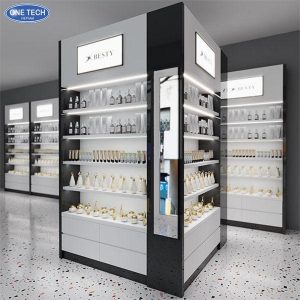 Cosmetic Display Shelf With Integrated Led Lights Cosmetic Display Shelf With Integrated Led Lights