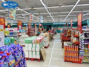 Display Shelves For The Consumer Goods Section