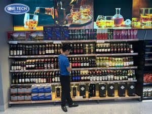 Standard Supermarket Shelving For Displaying Wine 2 Standard Supermarket Shelving For Displaying Wine 2