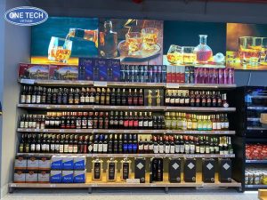 Standard Supermarket Shelving For Displaying Wine Standard Supermarket Shelving For Displaying Wine
