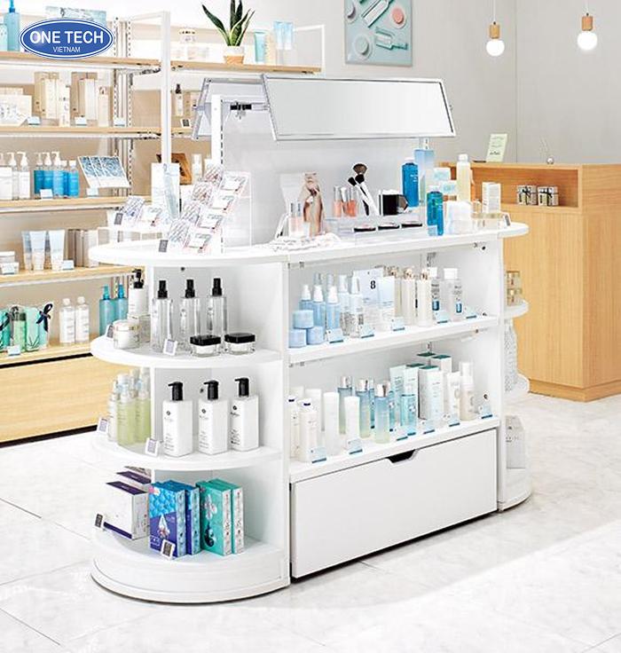 Supermarket Shelving For A Beautiful, Modern Cosmetics Store.